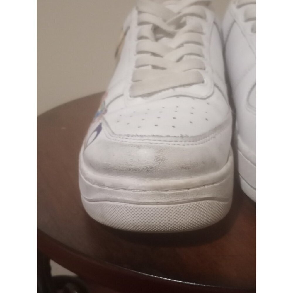 Drip Creationz White Sneakers Youth Size 6.5Y Women's 8 Lace Up Low Top Shoes - Picture 3 of 16